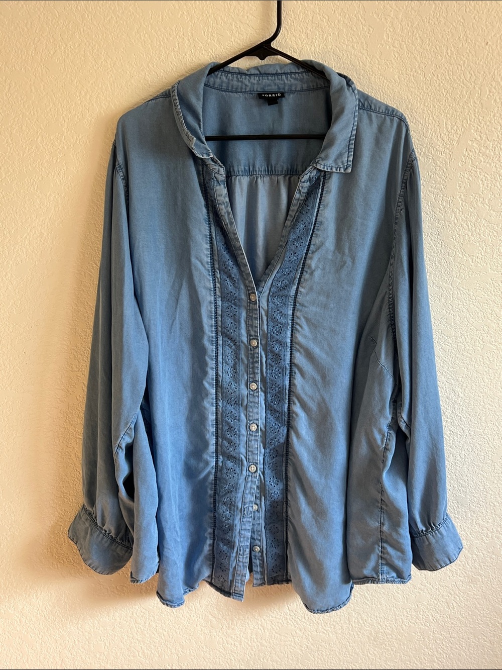 Torrid Chambray Button Up